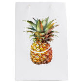 Gelukkige Tropische Ananas Medium Cadeauzakje (Voorkant)