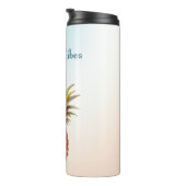 Gelukkige tropische ananas thermosbeker (Geroteerd rechts)