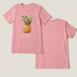 Gelukkige tropische ananas Tri-Blend shirt