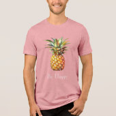 Gelukkige tropische ananas Tri-Blend shirt (Voorkant)