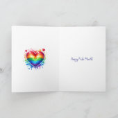 Gelukkige trots! LGBTQIA+ maand Kaart (Binnen)