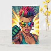 Gelukkige trots! LGBTQIA+ maand Kaart (Gele Bloem)