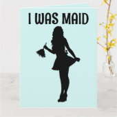 GELUKKIGE TROUWDAG FRANSE DIENSTMEISJE KAART VOOR (Gele Bloem)