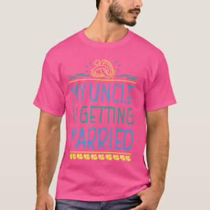 Gelukkige trouwdag nichtje neefje mijn oom krijgt t-shirt