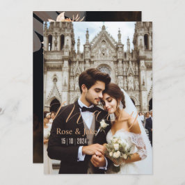 Gelukkige, trouwkaart