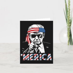 Gelukkige Trump 4 juli Patriottisch Amerika A Kaart