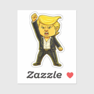 Gelukkige Trump Grappige Trump Vecht Vecht Trump M Sticker