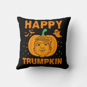 Gelukkige Trumpkin Maakt Halloween Weer Groot Kussen