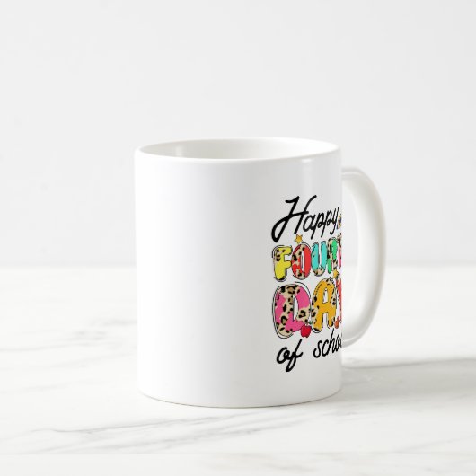 Gelukkige tweede schooldag 2 koffiemok (Voorkant rechts)