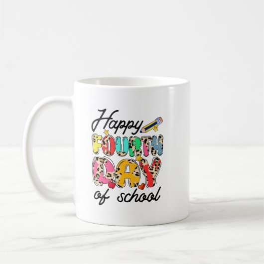 Gelukkige tweede schooldag 2 koffiemok (Links)