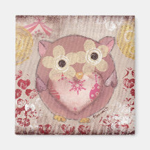 Gelukkige Uil Magnet