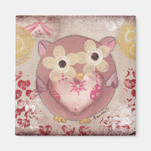 Gelukkige Uil Magnet