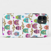 gelukkige uilen Case-Mate iPhone case (Achterkant (horizontaal))