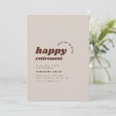 Gelukkige Uitnodiging van de Pensioenpartij (Staand voorkant)