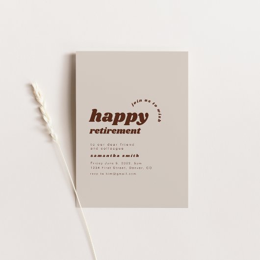 Gelukkige Uitnodiging van de Pensioenpartij