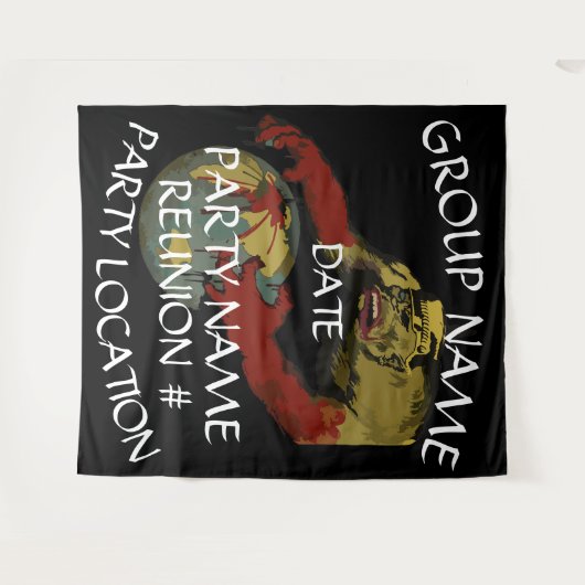 Gelukkige uren diner meisjes jongens avond uit 202 wandkleed (Voorkant (horizontaal))