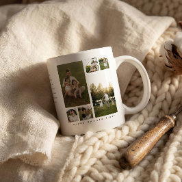 'Gelukkige Vaderdag' 6 Foto Collage Cadeau Koffiemok