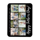 Gelukkige Vaderdag 8 Foto Aangepaste Bericht | Mag Magneet (Verticaal)