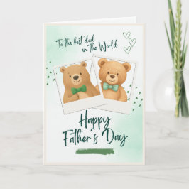 Gelukkige Vaderdag aan de Beste Papa ter Wereld Kaart