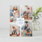 Gelukkige Vaderdag aan Mijn 2 Vaders | Foto Feestdagenkaart (Staand voorkant)