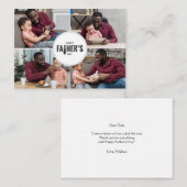 Gelukkige Vaderdag aangepaste foto Notitiekaartje (Voorkant / Achterkant)