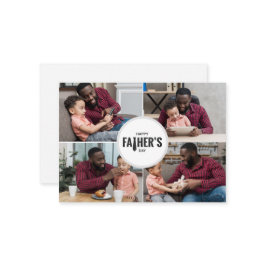 Gelukkige Vaderdag aangepaste foto Notitiekaartje