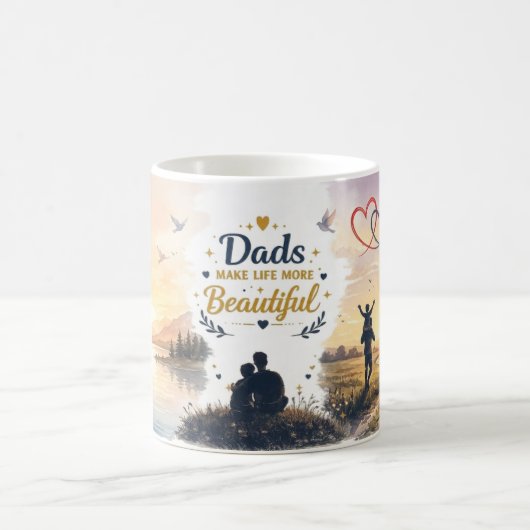 Gelukkige Vaderdag Aangepaste Koffiemok (Center)