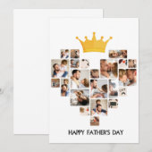 GELUKKIGE VADERDAG BEDANKKAART (Voorkant / Achterkant)