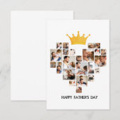 GELUKKIGE VADERDAG BEDANKKAART (Voorkant / Achterkant)
