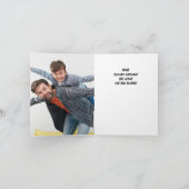 Gelukkige Vaderdag Beste Pap | Gepersonaliseerde f Feestdagen Kaart (Binnen)