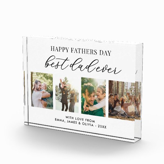 Gelukkige Vaderdag Beste Pap Ooit Fotoblokken (Rechts)