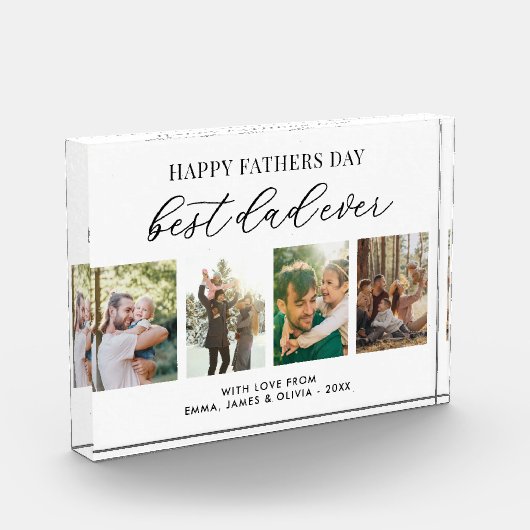 Gelukkige Vaderdag Beste Pap Ooit Fotoblokken (Links)