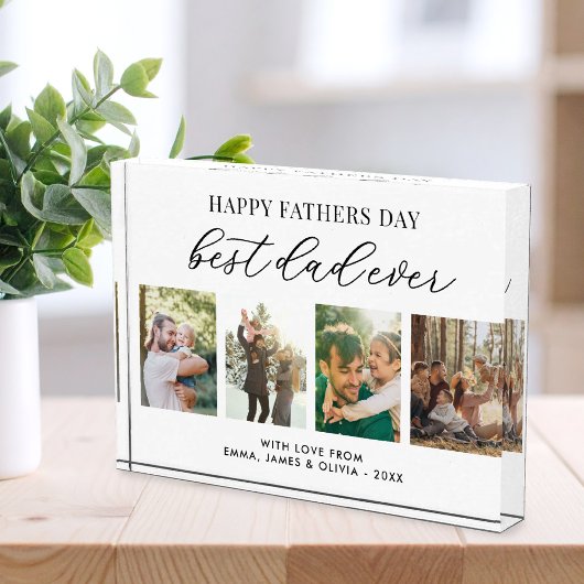 Gelukkige Vaderdag Beste Pap Ooit Fotoblokken