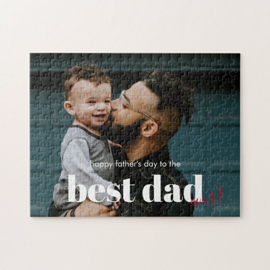 Gelukkige Vaderdag Beste Papa Legpuzzel (Horizontaal)