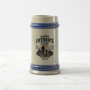 Gelukkige Vaderdag-Beste Papa Ooit Bierpul
