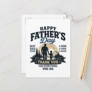 Gelukkige Vaderdag-Beste Papa Ooit Feestdagenkaart
