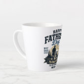 Gelukkige Vaderdag-Beste Papa Ooit Latte Mok (Linkerhoek)