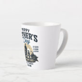 Gelukkige Vaderdag-Beste Papa Ooit Latte Mok (Rechterhoek)