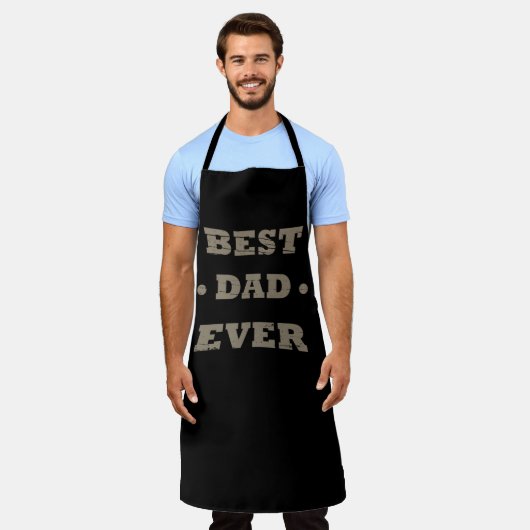 Gelukkige vaderdag beste vader ooit schort (Gedragen)