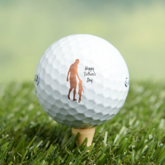 Gelukkige Vaderdag Beste Vader Tot Nu Toe Golfer C Golfballen