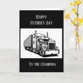 Gelukkige Vaderdag bestuurder van een vrachtwagen Kaart (Gele Bloem)
