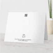 Gelukkige Vaderdag Blauw wit  Kaart (Achterkant)