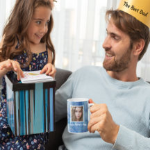 Gelukkige Vaderdag Blauwe Agate Geode