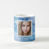 Gelukkige Vaderdag Blauwe Agate Geode Koffiemok (Center)