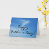 Gelukkige Vaderdag Blue Sky Card Kaart (Gele Bloem)
