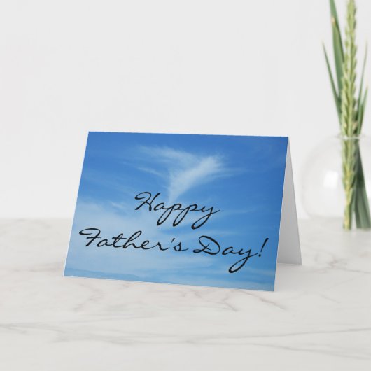 Gelukkige Vaderdag Blue Sky Card Kaart (Voorkant)