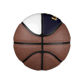 Gelukkige Vaderdag Bold Goud 3D Tekst Design Basketbal (Rechts)