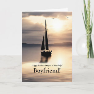 Gelukkige Vaderdag Boyfriend Nautilus Zeilen Kaart