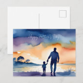 Gelukkige Vaderdag Briefkaart (Voorkant / Achterkant)