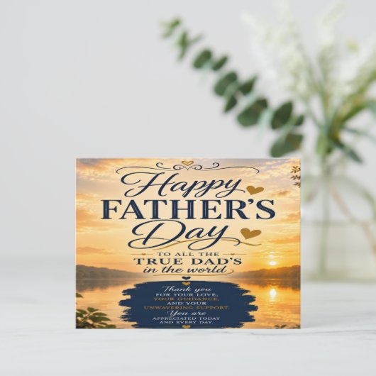 Gelukkige Vaderdag Briefkaart (Staand voorkant)